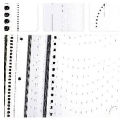 단단한 덮개 책 일기를 위한 페이지 티어-오프 천공 종이 코너 구멍줄기