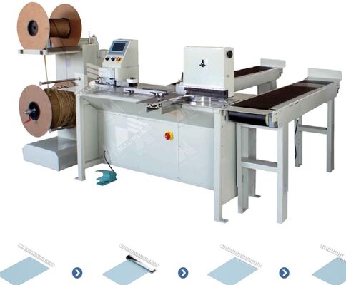 CE 트윈 코일 25pcs/Min 360mm 나선 책 묶기 기계 MF-SDM360